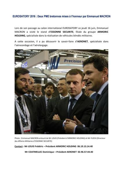 Eurostaory Visite MACRON